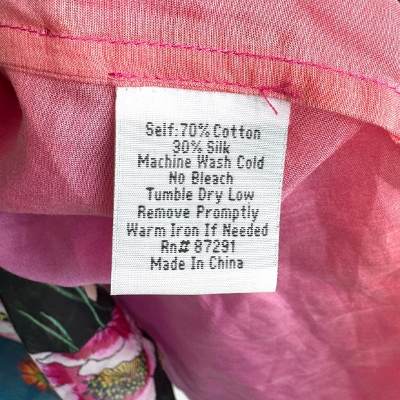 JOHNNY WAS Ombre Garden Easy Swim Coverup NEW Size S Silk Cotton Blend - Picture 10 of 12